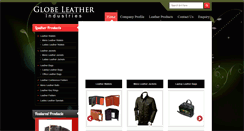 Desktop Screenshot of globeleather.com